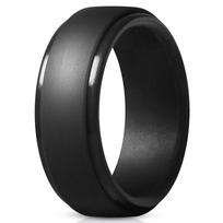 Military Green Camouflage Silicone Ring for Men, Breathable Comfortable Durable Hypoallergenic Fashion Band 14 juoda