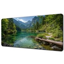 Forest scenery Mouse Pad Mousepad Large Abstract Mouse Pad Gaming Deskmat With Lockedge Office Nonslip Carpet desk mat 800x300x2mm gray