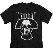 Doom Marškinėliai, Muzikos Grupė Indie Rock Punk Metal Gotikiniai Unisex marškinėliai S gray