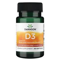 Vitamin D3 - Didelio stiprumo - 4000 IU - 100 mcg - N90 - Swanson