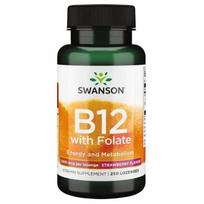 Vitamin B12 with Folate - Vitaminas B12 su folio rūgštimi - N250 - Swanson