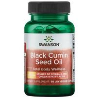 Black Cumin Seed Oil - Juodųjų kmynų aliejus - 500 mg - N60 - Swanson