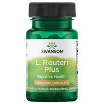 L. Reuteri Plus - Probiotikai - 7 mlrd. CFU + 200 mg FOS - N30 - Swanson