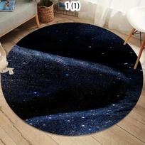 Galaktika Žvaigždėtas Dangus Apvalus Kilimas Visata Kosmosas Plotas Kilimas Svetainei Miegamajam Estetinis Namų Dekoras Didelis Kilimas 120cm x 120cm