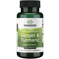 Ginger & Turmeric - Imbieras ir ciberžolė - N60 - Swanson