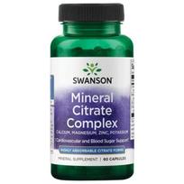Mineral Citrate Complex - Geležies citratas, kalcis, magnis, cinkas, kalis - 25 mg - N60 - Swanson