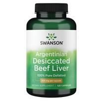 Argentinian Desiccated Beef Liver - 500 mg - N120 - Argentinietiškos džiovintos jautienos kepenys -Swanson
