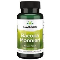 Bacopa Monnieri - 250 mg - N90-  Mėlynžiedė taškuonė - Swanson