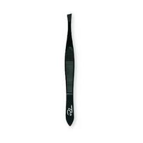 Top Choice Nagų priežiūra ir dekoravimas Matte black slanted tweezers 75575