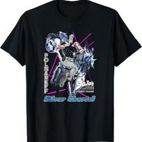 JoJo Keisti Nuotykiai Polnareff Sidabrinis Vežimas Anime Marškinėliai S įvairiaspalvis