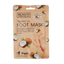 BEAUTY FORMULAS Foot Mask Pėdų kaukė su kokosų aliejumi - 1 pora