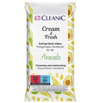 CLEANIC Cream & Fresh rankų servetėlės - Avokadas 1 pakuotė-15 vnt