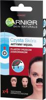 Garnier Skin Naturals Pure Skin Active Charcoal Anti-blackhead pleistrai 1 pakuotė - 4 vnt.