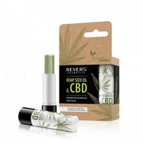 REVERS Hemp Seed Oil&CBD Priežiūros Lūpų balzamas su kanapių aliejumi 4g