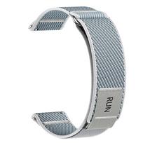 20mm Nylon Strap for Garmin Vivoactive 6/5/3 Approach S50, Quick Release Watch Band for Garmin Venu/Forerunner 245/645/158/165 20mm pilka spalva
