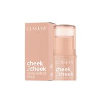 CLARESA Cheek2Cheek Cream Highlighter Stick 01 Perlų Švytėjimas