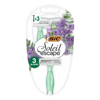 BIC Soleil Escape moterų skustuvai 3 peiliukai - Levanda ir Eukaliptas 1 pakuotė - 3 vnt.