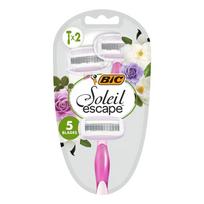 BIC Soleil Escape Moteriški Skustuvai 5 Peiliukai Rožė ir Magnolija 1 pakuotė - 2 vnt.