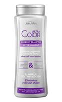 Joanna Ultra Color Silver šampūnas plaukams, pašalinantis gelsvą atspalvį - sidabriniai ir pelenų atspalviai šviesiems plaukams 400ml