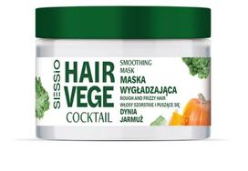 SESSIO Hair Vege Cocktail Smoothing Mask šiurkštiems ir garbanotiems plaukams - Moliūgas ir kopūstas 250ml