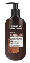 Loreal Men Expert Barber Club Valomasis gelis barzdai, plaukams ir veidui 200ml