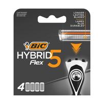 Bic System Kasetės hibridiniam Flex 5 skustuvui Blister 1 pakuotė - 4 vnt.