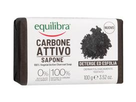 Equilibra Carbone Attivo Valymo muilas 100% augalinis su aktyvuota anglimi 100g