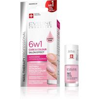Eveline Nail Therapy Nagų lakas kondicionierius 6in1 SHIMMER PINK 5ml