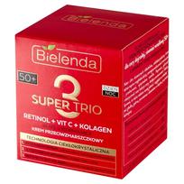 Bielenda Super Trio 50+ Stipriai Stangrinantis Kremas nuo Raukšlių Dienai ir Nakčiai 50ml