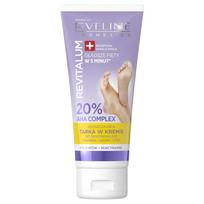 Eveline Revitalum Exfoliating Tarka kremas labai kietai pėdų odai - 20% AHA kompleksas 75ml