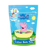 KIDS Peppa Pig spalvinimo vonios tabletės 9 x 16g