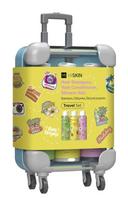 HISKIN Travel Set kelioninis rinkinys - lagaminas (kondicionierius + dušo gelis 95mlx3)
