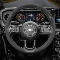 Suitable for Jeep Anti-Slip Buckle Segmented Suede Steering Wheel Cover Suitable for Compass Renegade Wrangler Jk Jl Grand Cherokee Wk2 Wj Xj jk1 gray