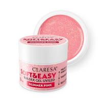 CLARESA N Soft&Easy Builder Glimmer Pink 45g nagų gelis