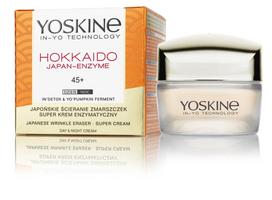 YOSKINE Hokkaido Japonija - Enzimų 45+ Kremas nuo raukšlių su peptidais ir moliūgų enzimais 50 ml