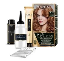 LOREAL Preference plaukų dažai 6.35 Šviesus gintaras 1 vnt.