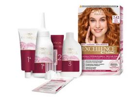 LOREAL Excellence Creme plaukų dažai 7.43 vario-auksinis šviesus