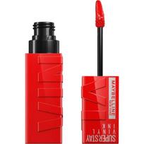 MAYBELLINE Super Stay Vinyl Ink Vinyl skysti lūpdažiai Nr. 25 Raudonas- karštas 4.2ml