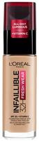 LOREAL Infallible 32H Fresh Wear Foundation Nr. 145 Rožinė Bež 30ml