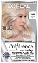 LOREAL PREFERENCE TONER 01 PLATINUM - plaukų dažai