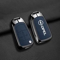 Metalinė Odinė Automobilio Nuotolinio Rakto Dėklas Apsauginis Korpusas Vauxhall Opel Astra H J Corsa D Insignia Vectra Zafira Signum Antigo Omega Sm2 black