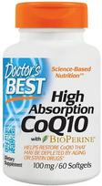 High Absorption CoQ10 with BioPerine, 100mg - 60 softgels - Doctor's Best