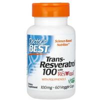 Trans-Resveratrol with ResVinol, 100mg - 60 vcaps - Doctor's Best