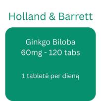 Ginkgo Biloba, 60mg - 120 tabs - Holland & Barrett