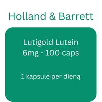 Lutigold Lutein, 6mg - 100 caps - Holland & Barrett