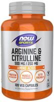Arginine & Citrulline - 120 vcaps - NOW Foods