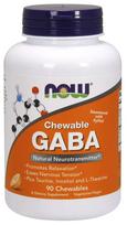 GABA Chewable with Taurine, Inositol and L-Theanine - 90 chewables - NOW Foods