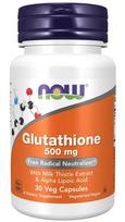 Glutathione with Milk Thistle Extract & Alpha Lipoic Acid, 500mg - 30 vcaps - NOW Foods