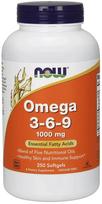 Omega 3-6-9, 1000mg - 250 softgels - NOW Foods