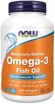 Omega-3 Fish Oil, Molecularly Distilled - 200 softgels - NOW Foods